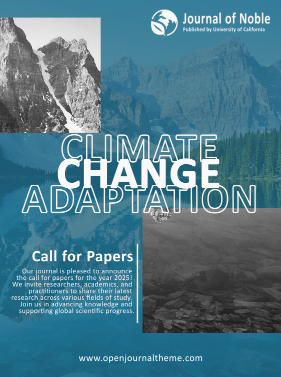 								View Vol. 1 No. 01 (2021): Climate Change Adaption
							